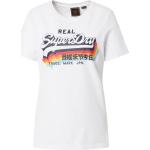 Weiße Vintage Superdry T-Shirts für Damen 
