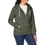 Superdry Womens ORANGE Label Zip Hood Cardigan Sweater, Washed Khaki Snowy, XS (Herstellergröße:8)