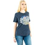Marineblaue Superdry T-Shirts für Damen Größe S 