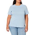 Blaue Superdry Bio T-Shirts für Damen Größe S 