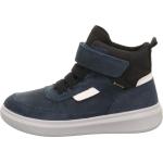 Blaue Superfit Cosmo High Top Sneaker & Sneaker Boots aus Veloursleder mit Reflektoren für Kinder Größe 37 