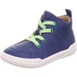 Hellgrüne Superfit Superfree High Top Sneaker & Sneaker Boots mit Schnürsenkel aus Leder für Kinder Größe 24 