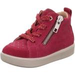 Rote Superfit High Top Sneaker & Sneaker Boots mit Schnürsenkel aus Leder für Kinder 