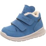 Blaue Low Sneaker aus Nubukleder leicht für Kinder 