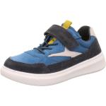 Blaue Superfit Cosmo Low Sneaker aus Veloursleder für Kinder 