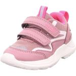 Pinke Streetwear Superfit Rush Low Sneaker aus Textil mit Reflektoren für Kinder Größe 21 