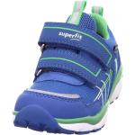 Blaue Superfit Sport5 Low Sneaker aus Veloursleder mit Reflektoren für Kinder 