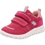 Rosa Superfit Sport7 Low Sneaker mit Riemchen aus Textil mit Reflektoren für Mädchen Größe 20 für den für den Sommer 