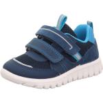 Blaue Superfit Sport7 Low Sneaker mit Riemchen aus Textil mit Reflektoren für Jungen Größe 20 für den für den Sommer 