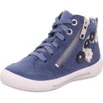 Reduzierte Blaue Superfit Tensy High Top Sneaker & Sneaker Boots mit Reißverschluss aus Veloursleder für Kinder Größe 26 