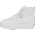 Weiße SUPERGA High Top Sneaker & Sneaker Boots aus Textil für Damen Größe 42 