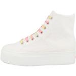 Weiße Casual SUPERGA High Top Sneaker & Sneaker Boots aus Textil für Damen Größe 39,5 mit Absatzhöhe 3cm bis 5cm 