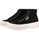 Schwarze SUPERGA High Top Sneaker & Sneaker Boots aus Textil leicht für Damen Größe 43 