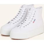 Weiße SUPERGA High Top Sneaker & Sneaker Boots aus Textil für Damen Größe 38 