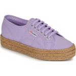 Violette SUPERGA Low Sneaker für Damen Größe 37 mit Absatzhöhe bis 3cm 