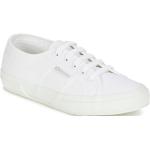 Reduzierte Weiße SUPERGA 2750 Vegane Low Sneaker aus Textil für Damen Größe 38 