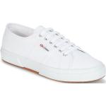 Weiße SUPERGA 2750 Vegane Low Sneaker aus Textil für Damen Größe 41 