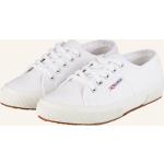 Weiße SUPERGA 2750 Cotu Classic Low Sneaker aus Textil für Damen Größe 39 