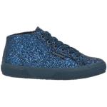 Reduzierte Blaue SUPERGA High Top Sneaker & Sneaker Boots mit Schnürsenkel für Damen Größe 38 