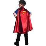 Rote Superman Umhänge aus Polyester für Kinder Einheitsgröße 
