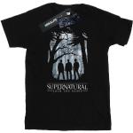 Schwarze Kurzärmelige Supernatural T-Shirts aus Baumwolle für Herren Größe 3 XL 