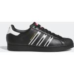 Schwarze adidas Superstar Lederschuhe & Kunstlederschuhe mit Schnürsenkel in Normalweite aus Leder für Herren Größe 42 
