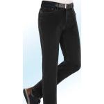 Schwarze Stretch-Jeans mit Gürtel mit Reißverschluss aus Baumwolle für Herren Größe M 