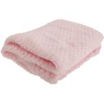 Rosa Babydecken aus Polyester maschinenwaschbar 