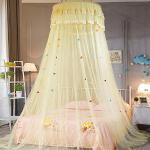 Gelbe Himmel für Baby- & Kinderbetten mit Insekten-Motiv 