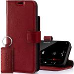 Rote iPhone 14 Hüllen Art: Geldbörsen aus Leder klappbar 