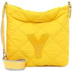 Gelbe Unifarbene Suri Frey Vegane Tote Bags & Henkeltaschen mit Reißverschluss mit Innentaschen für Damen 