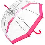 Rosa Durchsichtige Regenschirme durchsichtig für Damen 