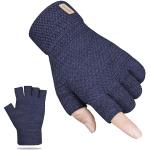 Marineblaue Fingerlose Handschuhe & Halbfinger-Handschuhe für Herren Einheitsgröße für den für den Winter 