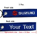 Blaue Bestickte Suzuki Schlüsselanhänger & Taschenanhänger aus Stoff für Herren 
