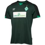 Dunkelgrüne Atmungsaktive Umbro Werder Bremen Werder Bremen Trikots für Herren zum Fußballspielen - Alternativ 2021/22 