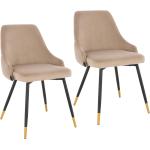 Goldene Moderne Gartenstühle Metall aus Polyrattan Breite 0-50cm, Höhe 50-100cm, Tiefe 50-100cm 2-teilig 