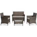 Reduzierte Braune Lounge Gartenmöbel & Loungemöbel Outdoor aus Polyrattan Breite 0-50cm, Höhe 0-50cm, Tiefe 0-50cm 