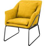 Gelbe Moderne Relaxsessel aus Textil gepolstert 