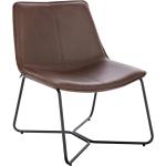 Braune Industrial Lounge Sessel aus Leder Breite 50-100cm, Höhe 50-100cm, Tiefe 50-100cm 