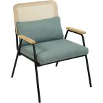 Grüne Loungestühle aus Stoff mit Armlehne Breite 50-100cm, Höhe 50-100cm, Tiefe 50-100cm 