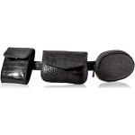 Schwarze SwankySwans Vegane Damenbauchtaschen & Damenhüfttaschen mit Reißverschluss aus Leder 