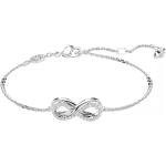 Weiße Swarovski Infinity Armbänder & Unendlich Armbänder aus Rhodium für Damen 