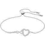 Reduzierte Weiße Swarovski Infinity Armbänder & Unendlich Armbänder aus Rhodium für Damen 
