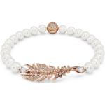 Reduzierte Rosa Elegante Swarovski Perlenarmbänder aus Kristall mit Zirkonia für Damen Weihnachten 