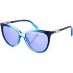 Reduzierte Blaue Swarovski Damensonnenbrillen 