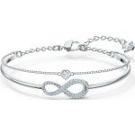 Graue Elegante Swarovski Infinity Armbänder & Unendlich Armbänder aus Kristall für Damen 