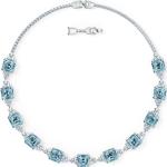 Hellblaue Elegante Swarovski Halsketten & Halsschmuck poliert aus Kristall 