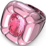 Reduzierte Pinke Swarovski Cocktailringe aus Kristall für Damen Größe 50 