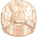 Pinke Swarovski Vergoldete Ringe aus Kristall für Damen Größe 55 