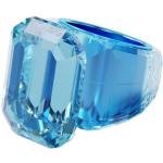 Blaue Swarovski Cocktailringe aus Kristall für Damen Größe 58 
